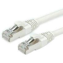 Roline - Patch-Kabel - RJ-45 (M) bis RJ-45 (M) - 50 cm - SFTP, PiMF - CAT 6a - halogenfrei, geformt, ohne Haken - Grau