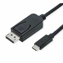 ROLINE 11.04.5835 Videokabel-Adapter 1 m DisplayPort USB Typ-C Schwarz (11.04.5835)