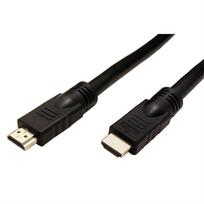 ROTRONIC-SECOMP Roline - Ultra High Speed - HDMI-Kabel mit Ethernet - HDMI männlich zu HDMI männlich - 20 m - abgeschirmt - Schwarz - aktiv, 2160p-Unterstützung, unterstützt 4K 60 Hz (3840 x 2160)