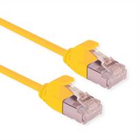 ROLINE DataCenter - Patch-Kabel - RJ-45 (M) zu RJ-45 (M) - 3 m - U/FTP - CAT 6a - halogenfrei - Gelb, Pantone 135C (21.15.3326)
