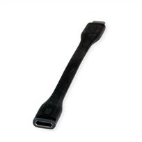 ROLINE Kabeladapter USB4 Gen3x2 40Gbit/C-C ST/BU Flach - Kabel - Digital/Daten
