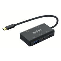 ROLINE USB 3.2 Gen 2 Hub, 4fach (2x USB-A + 2x USB-C), PD, Typ C Anschlusskabel (14.02.5060)