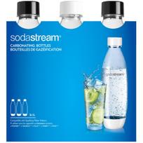 Sodastream PET Bottle Fuse (3 Bottles, 1L, black) (2260748)