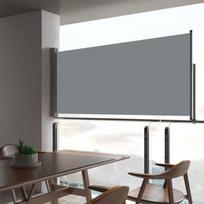 Ištraukiama šoninė kiemo pertvara vidaXL, 60 x 300 cm, pilka