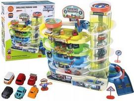 Interaktyvi automobilių stovėjimo aikštelė su trasa Lean Toys