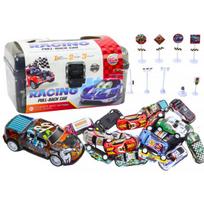 LEAN Toys Set of springs in a suitcase, 25 pcs. Road signs, cars