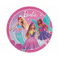 Lėkštutės popierinės Barbė tema „Barbie Fantasy“ (8vnt./23cm)