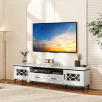 TV staliukas, 180.5x35x46 cm, Balta