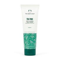 The Body Shop Tea Tree Daily Scrub 125ml For Smooth Shine-Free Skin, Gentle Pore Exfoliating Face Cleanser