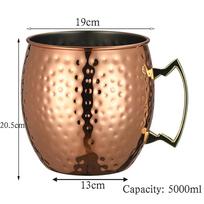 Kolosali 5L plaktas Maskvos Mule puodelis Mega puodelis Maskvos Mule ledainės puodelis 5000ml