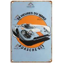 Shabby Chic Gulf Racing Vintažiniai metaliniai skardiniai ženklai Metalinė plokštelė Retro garažo sienų dekoras Plokštelė Degalinės dekoracija 30x40cm(11.8x15.7inch)