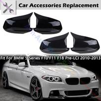 Rhyming galinio vaizdo veidrodėlio dangtelis šoninio veidrodėlio dangtelis M Performance automobilių priedai, tinkami BMW 5 serijos F10 F11 F18 Pre-LCI Glossy Black