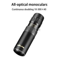 Viso metalo modelis 10-300X40 nepertraukiamo priartinimo HD Bak4 pilnas optinis monokulinis mobiliojo telefono fotožiūronai
