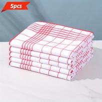 5 Pack Super Absorbent Microfiber Dish Cloths, No Lint Quick Drying Kitchen Towels for Dishes, Coffee Machine Cleaning 5pcs rožinė