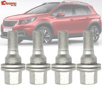 4x automobilio ratų varžtai Veržlės Smeigės 17 mm dangtelio dangtelio varžtai, skirti Peugeot 206 207 208 308 407 508 1007 Citroen C2 C3 C4 C5 C6