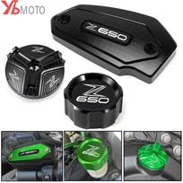 Skirta Kawasaki Z650 Z 650 2017-  2022 Priedai Motociklo Priekinio Galinio Stabdžių Skysčio Dangtelio Variklio Alyvos Įpylimo Dangtelio Apsauga 1 Engine Plug Black