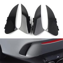 2 vnt. Automobilio galinio buferio skirstytuvas Spoileris Canard Oro anga Mercedes Benz CLA klasės C118 AMG Sport CLA200 Glossy Black gray