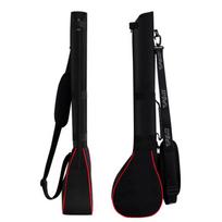 Nešiojama lengva golfo lazdų nešynė su trimis lazdomis Mini nailoninė golfo lazdų kelioninė rankinė Black Bag Red Edge