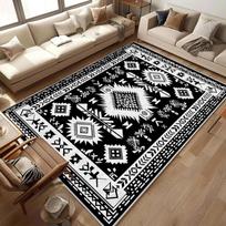 Skandinaviško abstraktaus stiliaus didelio ploto kilimas Svetainės sofos Miegamojo kilimėlis Lovos šoninė antklodė Neslystanti nešvarumams atspari antklodė 40X60CM