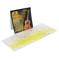 6 vnt. Gitaros stygų rinkinys Nailoninės Sidabru dengtos Super Lengvos Klasikinei Akustinei Gitarai