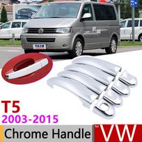 VW T5 Volkswagen Transporter 2003~2015 chromuoti durų rankenų dangteliai, automobilio aksesuarai, lipdukai, apdailos komplektas 2005 2008 2010 2012 3 Door 1 Keyhole