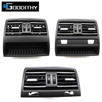 Chromed Rear Air Conditioner Back AC Vent Grille Panel With heating button hole For BMW 5 Series F10 F11 F18 520 523 Rear Panel A
