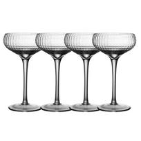4 vnt. 200 ml Kūgio formos kokteilių taurės Martini taurės Krištolo rinkinys iš 4 vnt. 200ml