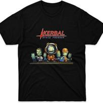 Vyriški Moteriški Marškinėliai Kerbal Space Program KSP Komandos Marškinėliai Vyrams Moterims Tėčiui Šaunūs Balti Vienas Dydis S juoda