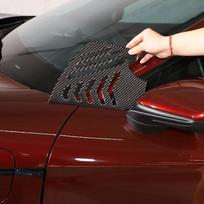 Porsche Taycan    2022 Minkštas anglies pluošto automobilio priekinio šono sparno dangtelio apdailos lipdukas automobiliui Carbon Fiber