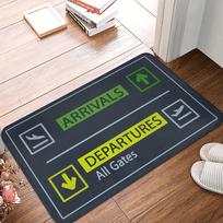 Aviacija Lėktuvų Išvykimai Atvykimai Durų Kilimėlis Neslystantis Įėjimas Virtuvė Vonios Grindys Durų Kilimėliai Miegamasis Balkonas Kilimas 30x50cm