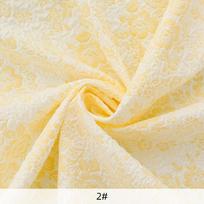 135x50/500cm 3D Geltonas Reljefinis Žakardinis Audinys Princesės Suknelei, Vaikų Drabužiams, Rankdarbiams DIY Audiniai TJ21712 135x50cm