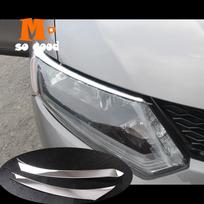 Antakių dangtelis priekinės lempos apdaila ABS Chrome 2014 2015 2016 Skirta Nissan XTrail T32 automobilių priedams X-Trail Rogue Head