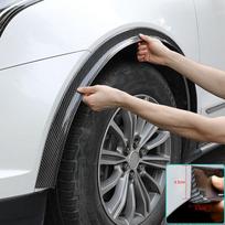 Automobilio ratų arkos buferio 1,5M Anti-Collision juosta 2/3,5/4,5CM Guminė Universali Anti-Scratch apsauginė juosta Buferio apdaila 2cm black
