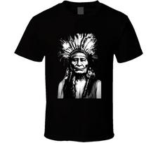 Indian, Native American indian, chief sitting bull T Sirt Gift New 4XL