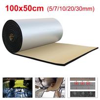 100x50CM 20MM Storio Aliuminio Folijos Putplasčio Medvilnė Automobilio Garso Slopinimo Medvilnė Triukšmo Mažinimas Garso Izoliacijos Medvilnė Durų Bagažinė 100x50cm 5mm