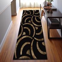 Mid Century Modern Runner Rug Geometric Leaf Design Living Room Bedroom Bedside Carpet Retro Home Decoration 40X120CM