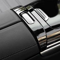 Interior Console Armrest Cover Switch Button Central Storage Box Switch For Mercedes-Benz C-Class W206 C180 C200 C300 Carbon Fiber Color