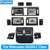 LHD priekinės galinės šviežio oro išleidimo grotelės, skirtos Mercedes Benz W204 C klasė C180 C200 C220 C230 C260 C300 350 2007-2011 m. LHD Left Black
