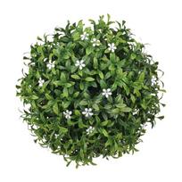 Plastic Grass Sphere Hanging Decoration Artificial Topiary Plant Ball For Ceiling Garden Backyard Wedding Decoration 20CM