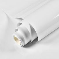 PVC Perlinių Plėvelių Vandeniui Atsparūs Tapetai – Aukšto Blizgesio Lipnūs Sienų Lipdukai Spintai, Virtuvei, Baldams (Juoda balta) 40x100cm balta