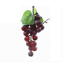 Nauja! Dirbtiniai netikri vynuogės Gyvybingi vaisiai Namų dekoratyviniai vynuogių fotografijos rekvizitai Vestuvių vakarėliui 22 purple grapes