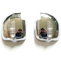 Chrome Side Wing Door Rearview Mirror Cover Trim With LED For Mitsubishi Pajero V73 2001 Car Styling