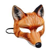 Pusę veido gyvūno kaukė Patogi gyvūno veido kaukė Helovino Cosplay aksesuaras suaugusiems vaikams Helovino persirengimas 1