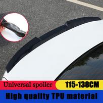 Universalus automobilio aptakas Automobiliui be perforuoto viršutinio centro sparno bagažinės spoileris Viršutinio sparno bagažinės apdaila Vėjo sparno lenktynės 138CM-Bright black
