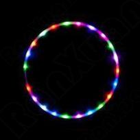 90 cm „Hula Hoop Sports“ spalvingas mirksintis fitneso įrankis svorio metimui įvairiaspalvis