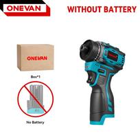 ONEVAN 21+2 Šepetėlių neturintis elektrinis atsuktuvas Mini 3IN1 Belaidis atsuktuvas Elektrinis gręžtuvas Buitinis medienos gręžimo remonto įrankis NO Battery