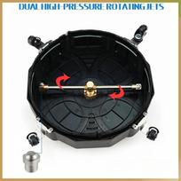13 Inch Rotary Surface Cleaner for Driveway Patio Pressure Washer Replaceable Rotating Driveway Power Washer