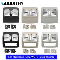 W212 Galinis Oro Kondicionavimo Chromuotas Skydelis AC Oro Pūstuvas Grotelės Išėjimo Dangtelis Mercedes Benz E Klasė E260 E300 E320 2012 2013 2014 Standard Black