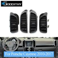 Anglies pluošto priekinis kairysis dešinysis centrinis galinis oro kondicionieriaus AC ventiliacijos grotelių anga pilnas surinkimas Porsche Cayenne 7P5 Front Left 1PC
