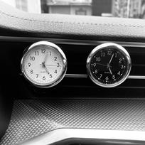 Transporto priemonėje montuojamas elektroninis laikrodis kvarcinis laikrodis automobilio oro išleidimo angos centrinis valdymas mini laikrodis šviečiantis skaitmeninis elektroninis Black 4cm